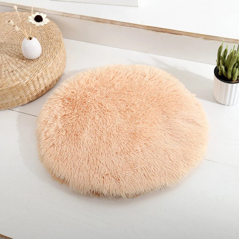 Plush Round Cat Bed Mats Pet Bed for Cats Small Dogs Soft Fleece Pet Sleeping Mat Kitten Puppy Nest Pet Cushion Cat Accessories - Bargain Warriors LLC