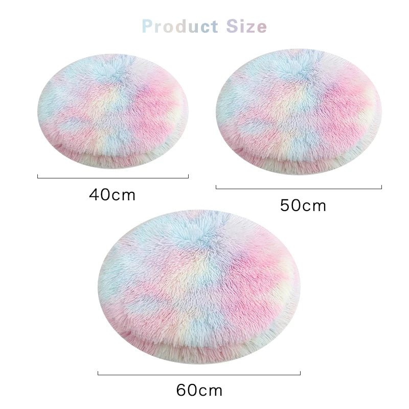 Plush Round Cat Bed Mats Pet Bed for Cats Small Dogs Soft Fleece Pet Sleeping Mat Kitten Puppy Nest Pet Cushion Cat Accessories - Bargain Warriors LLC
