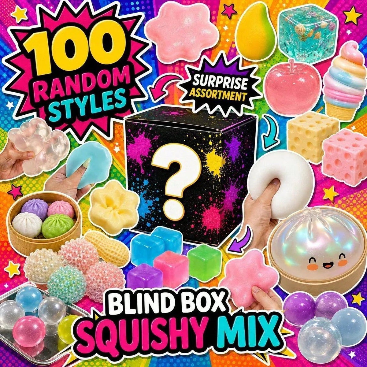Squishy Food Blind Box: Fun, Stress Relief, and Surprise in Every Pack! - Bargain Warriors LLC