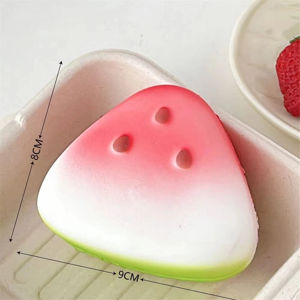 Squishy Watermelon Fidget Toy - Your Fun, Portable Stress Reliever! - Bargain Warriors LLC