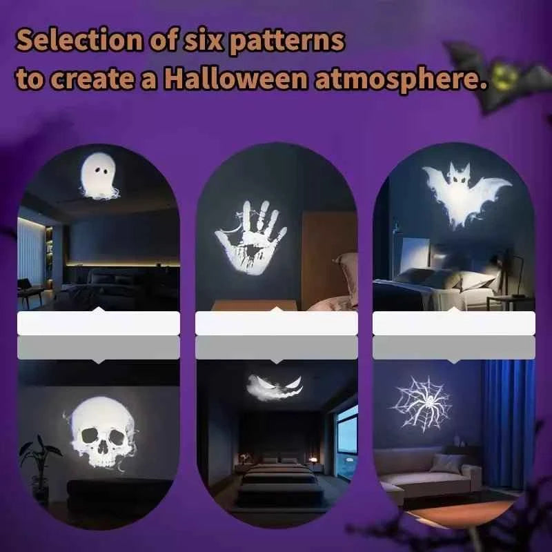 Transform Your Halloween with 360° Rotatable Skull LED Night Light