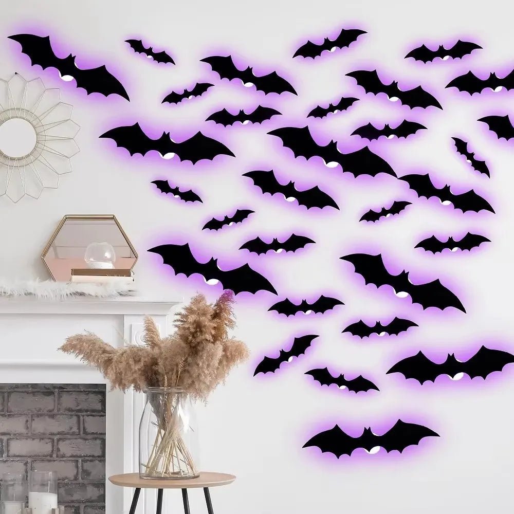 Transform Your Space with Halloween 3D Bat Night Lights - Perfect for Spooky Season Fun - Bargain Warriors LLC