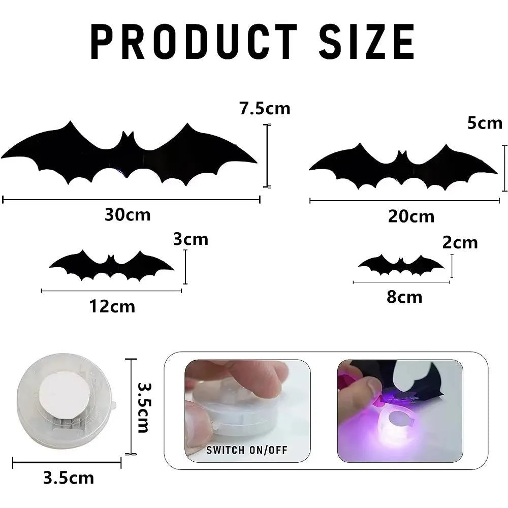 Transform Your Space with Halloween 3D Bat Night Lights - Perfect for Spooky Season Fun - Bargain Warriors LLC
