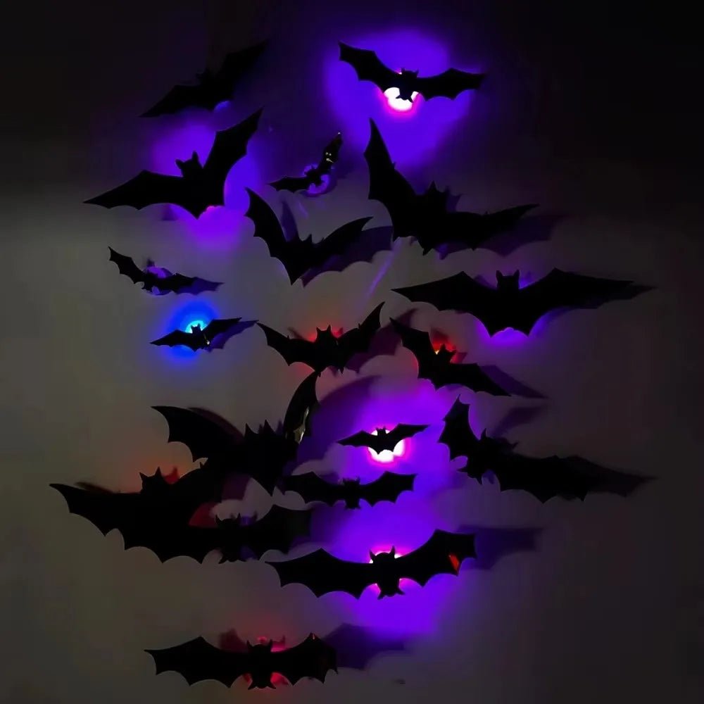 Transform Your Space with Halloween 3D Bat Night Lights - Perfect for Spooky Season Fun - Bargain Warriors LLC