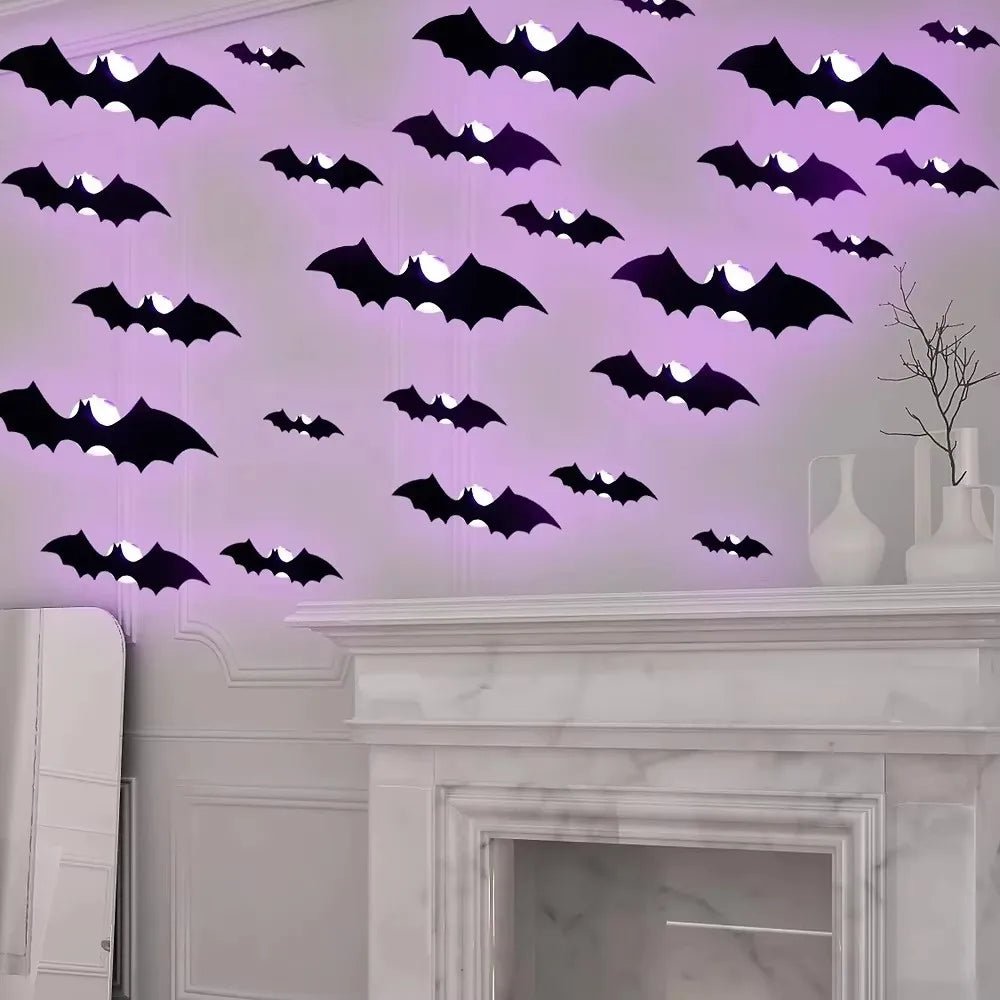 Transform Your Space with Halloween 3D Bat Night Lights - Perfect for Spooky Season Fun - Bargain Warriors LLC