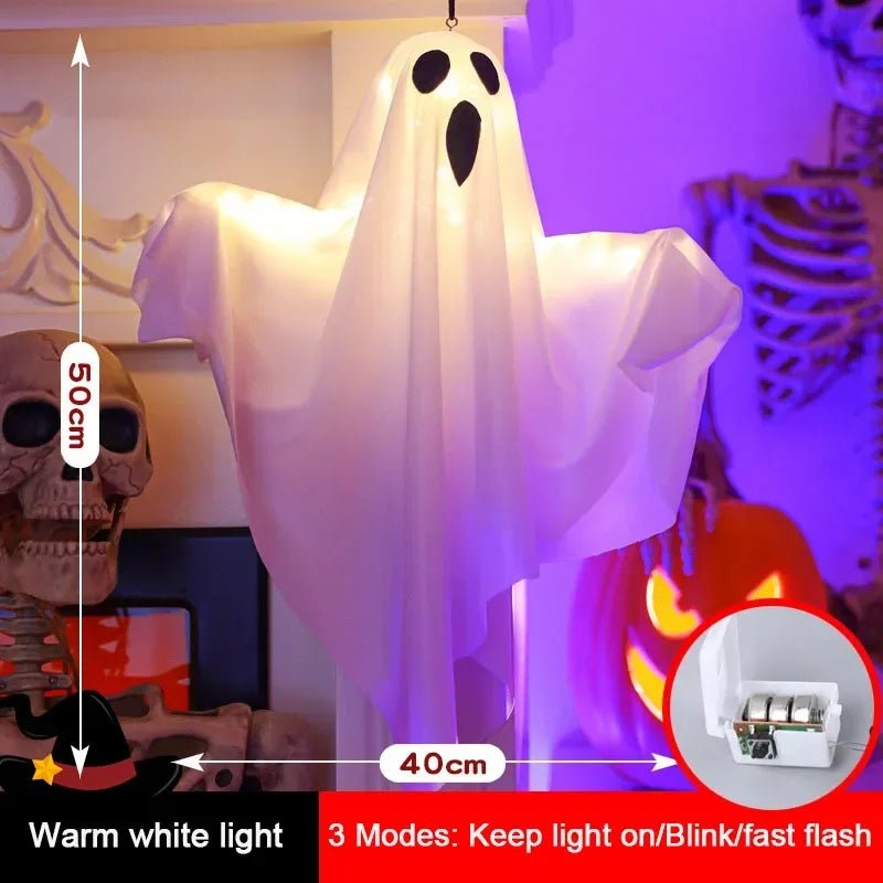 Transform Your Space with Halloween Ghost Pendant Lights – LED Night Lights for Ultimate Spooky Vibes - Bargain Warriors LLC