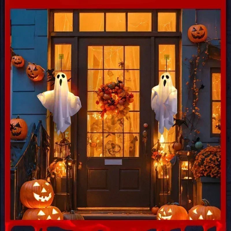 Transform Your Space with Halloween Ghost Pendant Lights – LED Night Lights for Ultimate Spooky Vibes - Bargain Warriors LLC