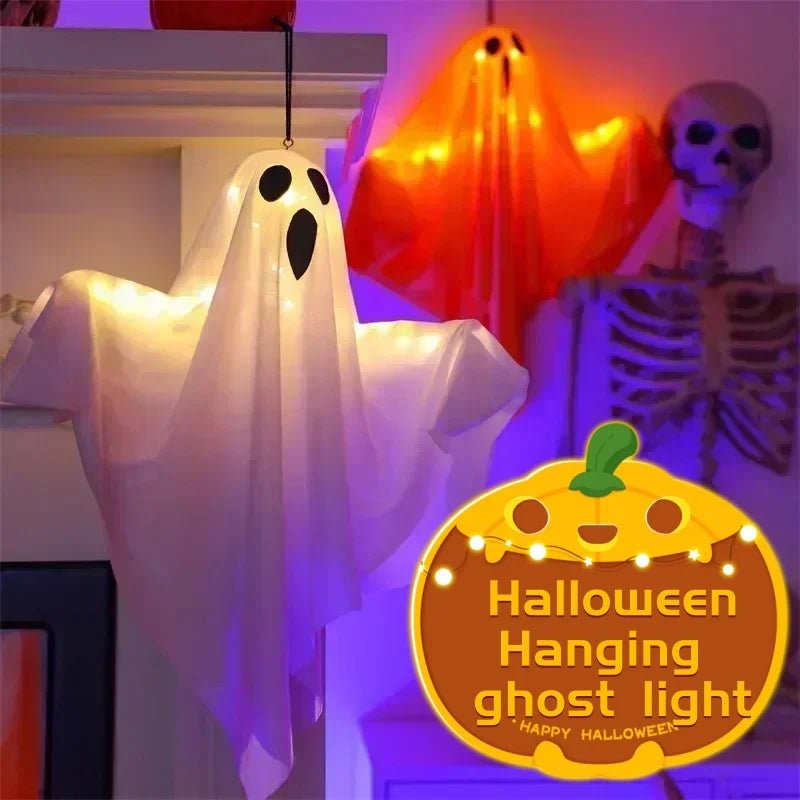 Transform Your Space with Halloween Ghost Pendant Lights – LED Night Lights for Ultimate Spooky Vibes - Bargain Warriors LLC