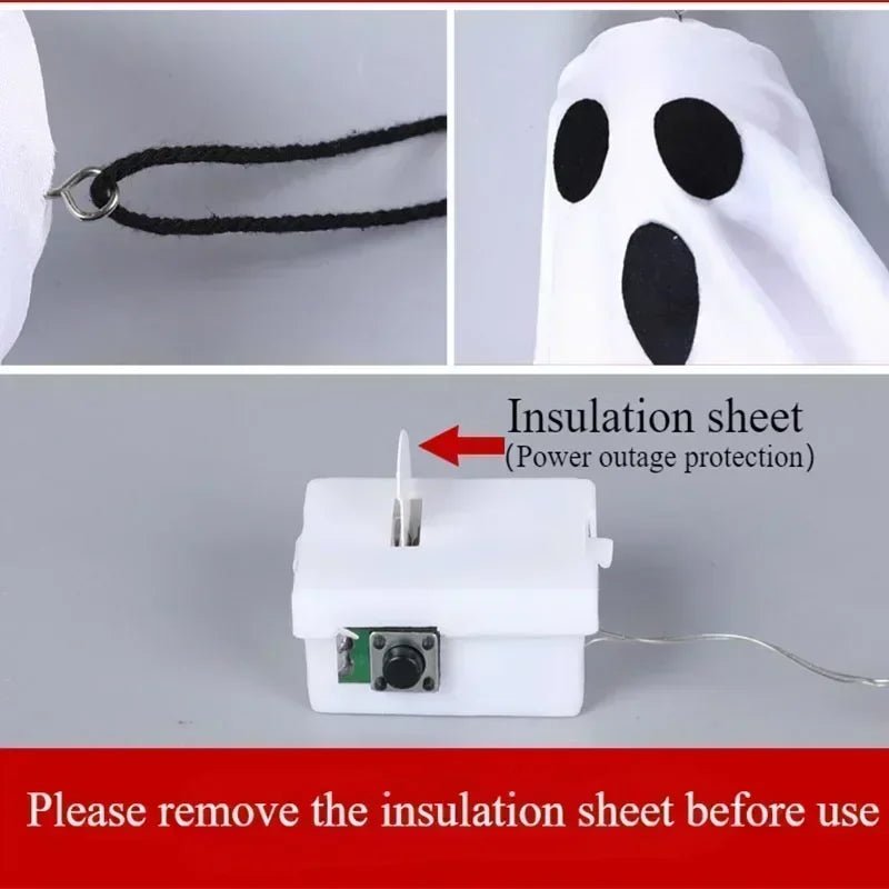 Transform Your Space with Halloween Ghost Pendant Lights – LED Night Lights for Ultimate Spooky Vibes - Bargain Warriors LLC