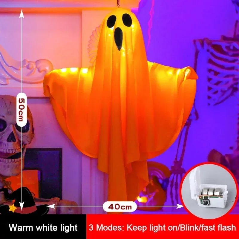 Transform Your Space with Halloween Ghost Pendant Lights – LED Night Lights for Ultimate Spooky Vibes - Bargain Warriors LLC