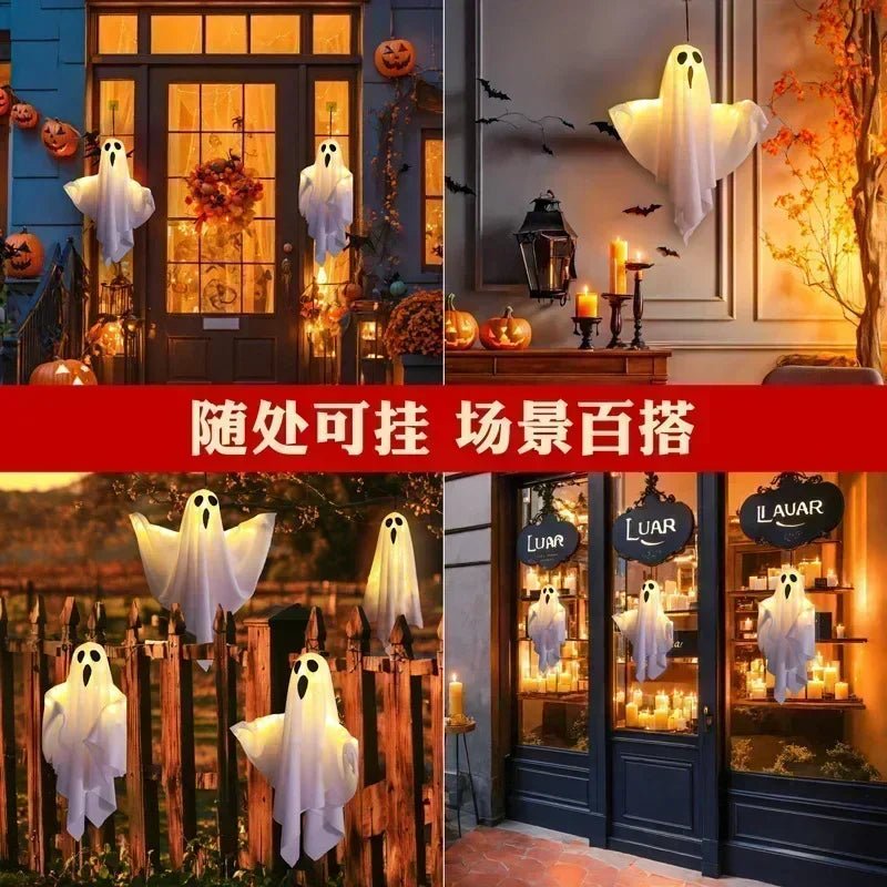 Transform Your Space with Halloween Ghost Pendant Lights – LED Night Lights for Ultimate Spooky Vibes - Bargain Warriors LLC