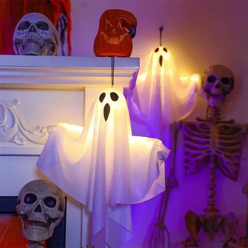 Transform Your Space with Halloween Ghost Pendant Lights – LED Night Lights for Ultimate Spooky Vibes - Bargain Warriors LLC