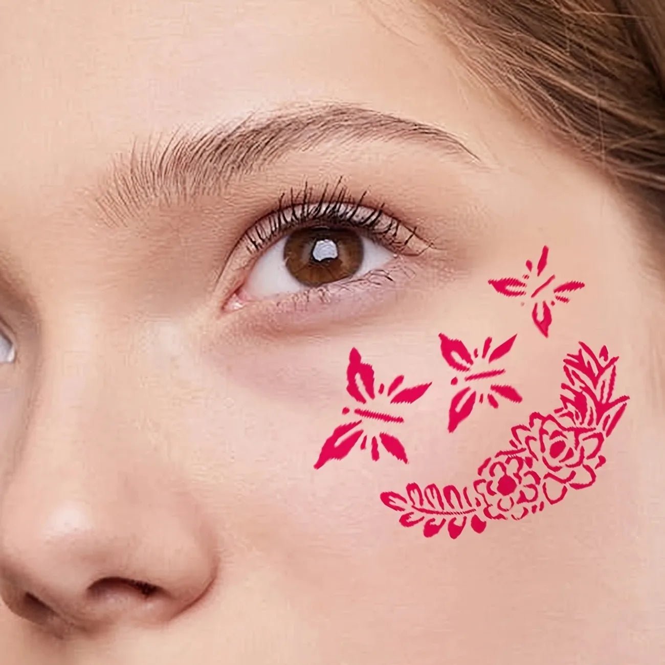 Unleash Your Creativity with 16pcs Reusable Face Painting Stencils - Perfect for Parties and DIY Makeup - Bargain Warriors LLC