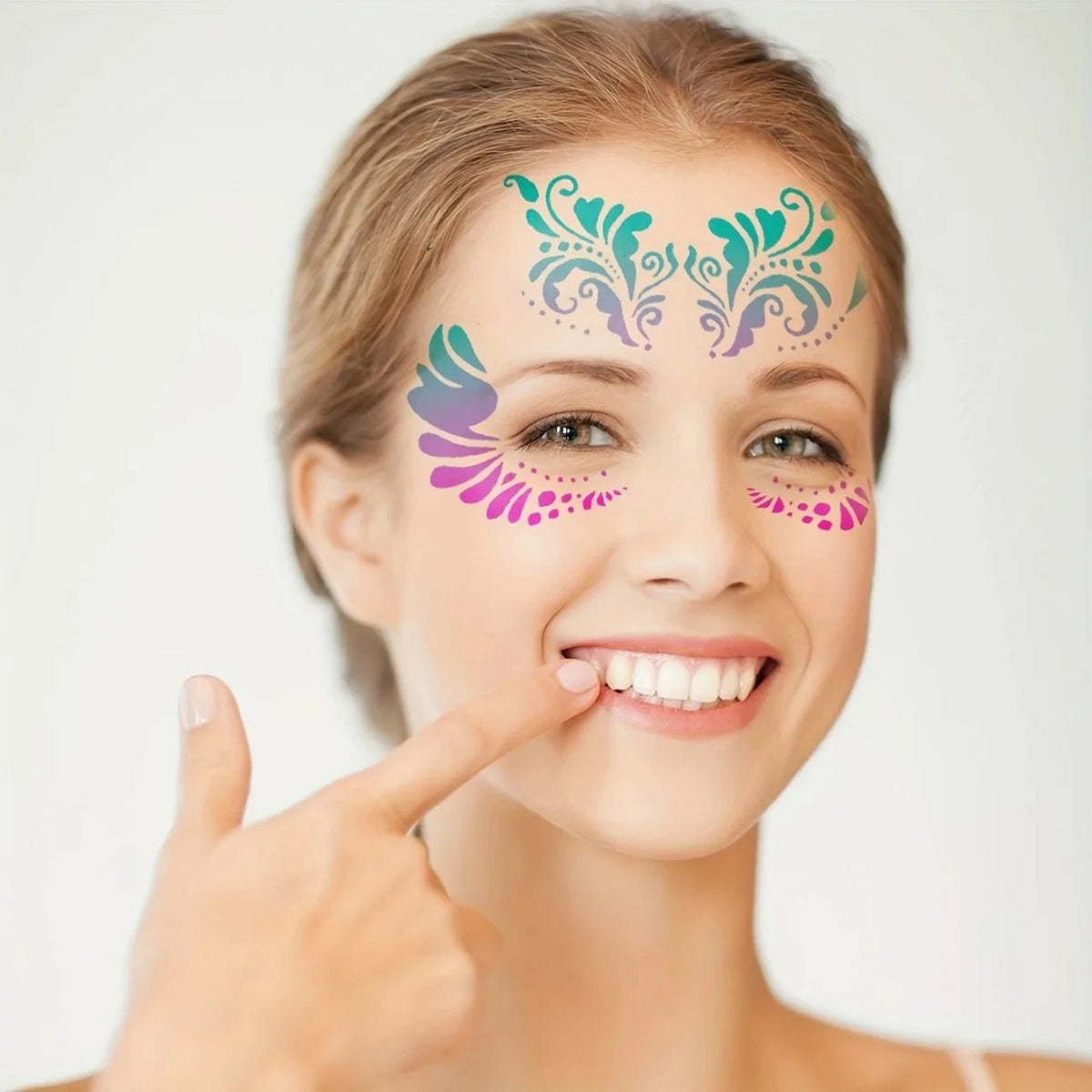 Unleash Your Creativity with 16pcs Reusable Face Painting Stencils - Perfect for Parties and DIY Makeup - Bargain Warriors LLC