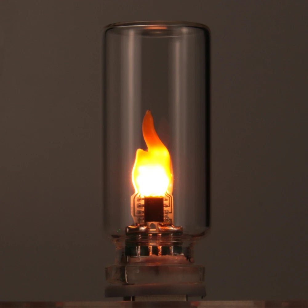 USB Flickering Flame LED Night Light: Ambient Touch Control Candle for Your Home & Car - Bargain Warriors LLC