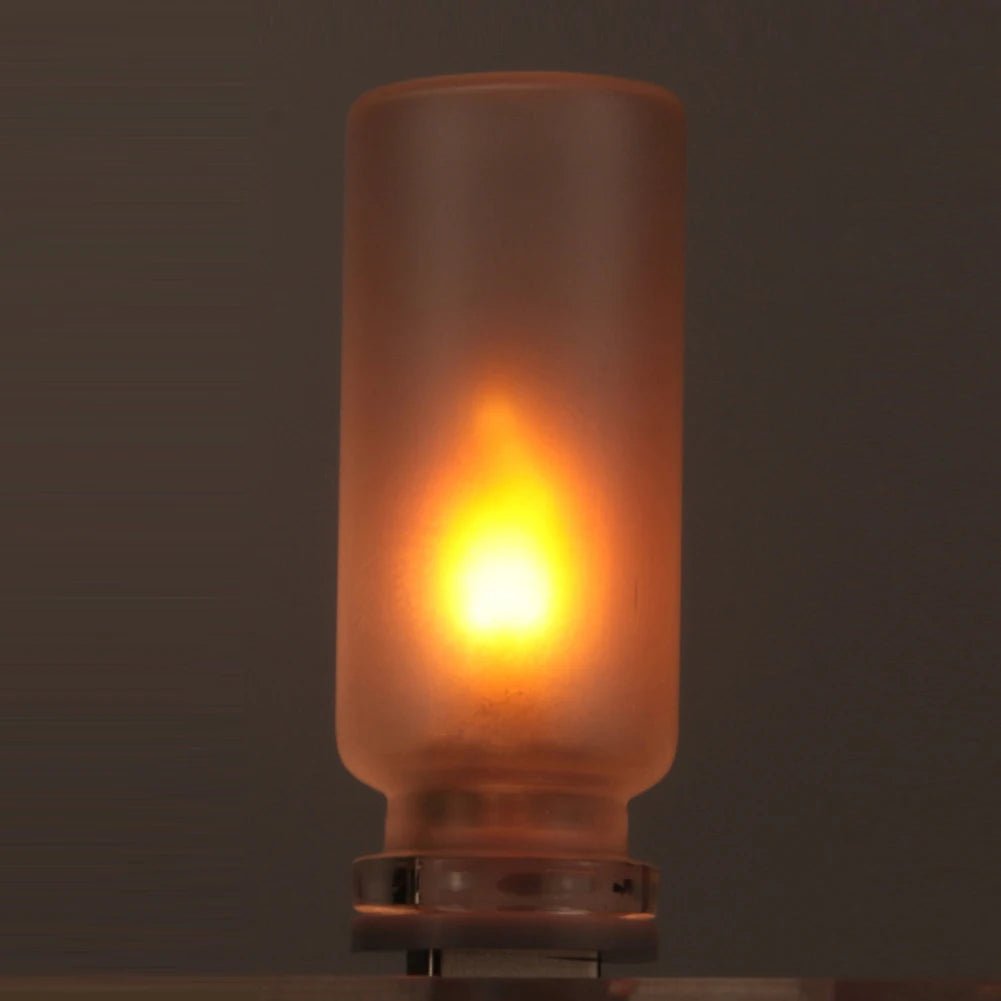 USB Flickering Flame LED Night Light: Ambient Touch Control Candle for Your Home & Car - Bargain Warriors LLC
